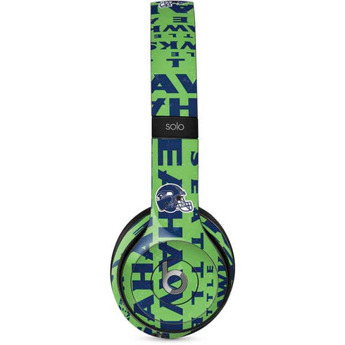 NFL Seattle Seahawks - Blast Green Beats Solo 2 Wired Skin