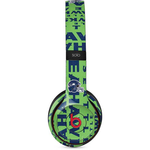 NFL Seattle Seahawks - Blast Green Beats Solo 2 Wireless Skin