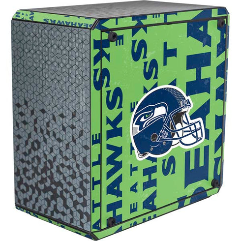 NFL Seattle Seahawks - Blast Green Cooler Master MasterBox Q300L Mini Tower Skin