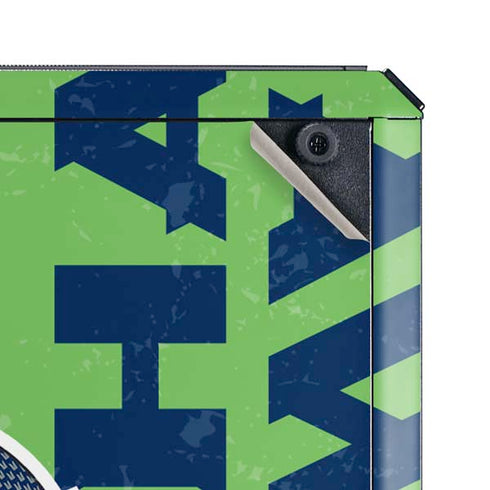 NFL Seattle Seahawks - Blast Green Cooler Master MasterBox Q300L Mini Tower Skin