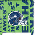 NFL Seattle Seahawks - Blast Green Corsair 4000D Tempered Glass Mid-Tower ATX Case Skin