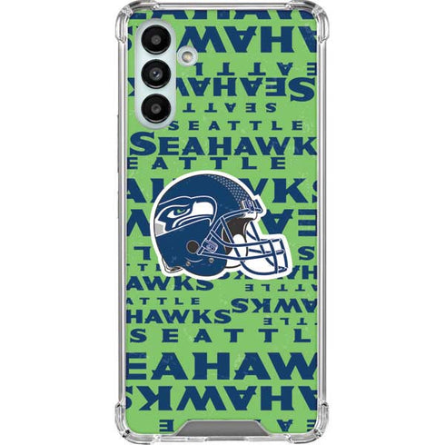 NFL Seattle Seahawks - Blast Green Galaxy A13 5G Clear Case