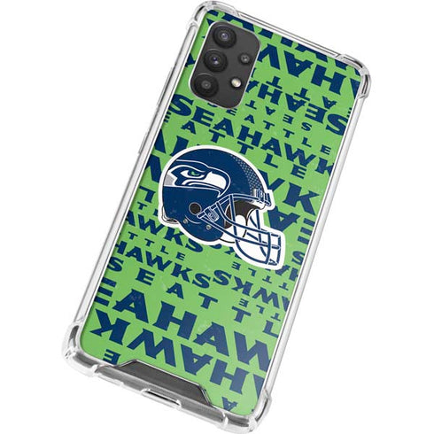 NFL Seattle Seahawks - Blast Green Galaxy A32 5G Clear Case