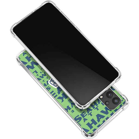 NFL Seattle Seahawks - Blast Green Galaxy A32 5G Clear Case