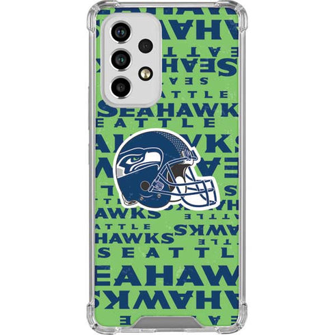 NFL Seattle Seahawks - Blast Green Galaxy A33 5G Clear Case