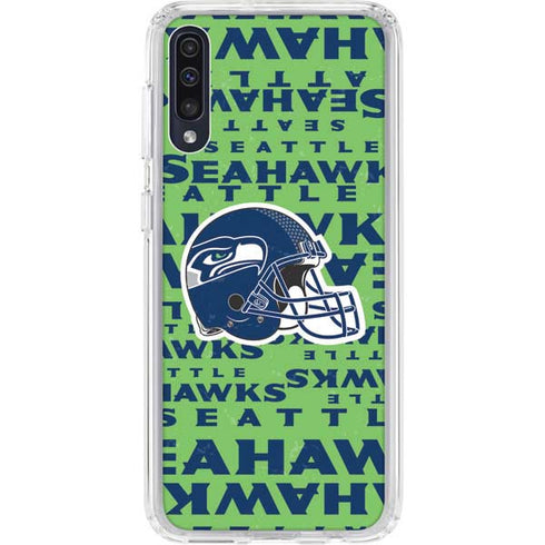 NFL Seattle Seahawks - Blast Green Galaxy A50 Clear Case