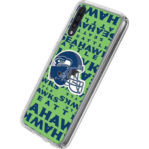 NFL Seattle Seahawks - Blast Green Galaxy A50 Clear Case