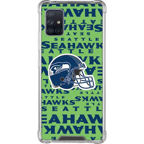 NFL Seattle Seahawks - Blast Green Galaxy A51 5G Clear Case