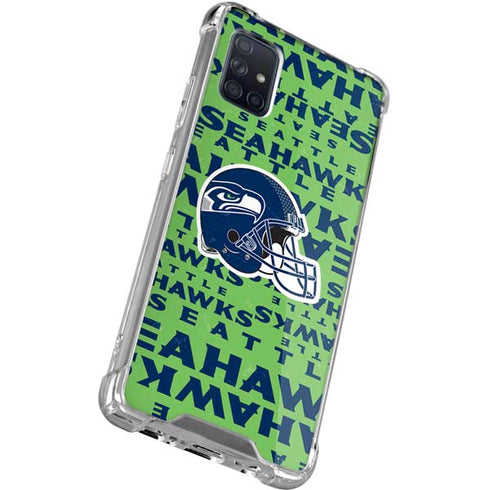 NFL Seattle Seahawks - Blast Green Galaxy A51 5G Clear Case