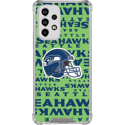 NFL Seattle Seahawks - Blast Green Galaxy A53 5G Clear Case