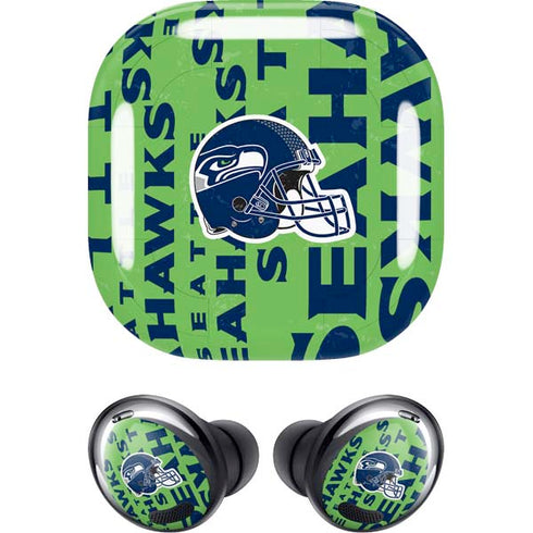 NFL Seattle Seahawks - Blast Green Galaxy Buds Pro Skin