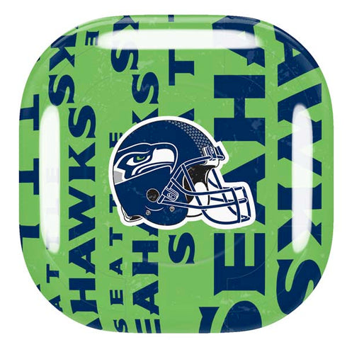 NFL Seattle Seahawks - Blast Green Galaxy Buds Pro Skin