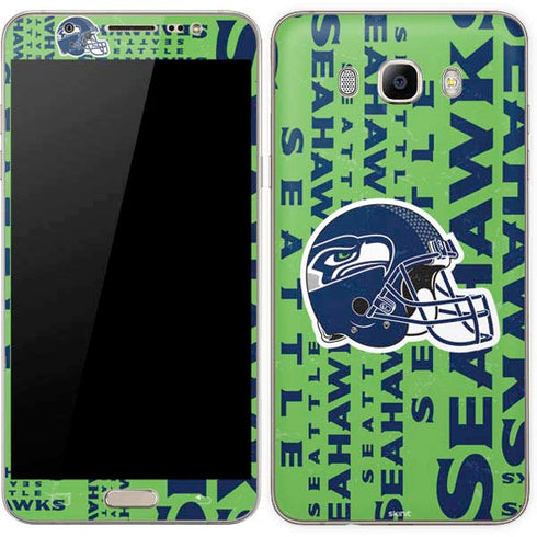 NFL Seattle Seahawks - Blast Green Galaxy J7 Skin