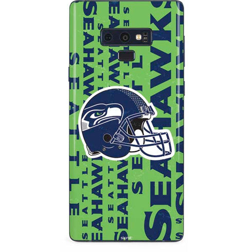 NFL Seattle Seahawks - Blast Green Galaxy Note 9 Skin