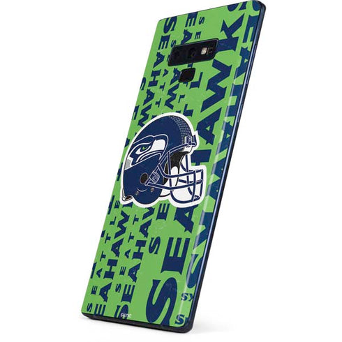 NFL Seattle Seahawks - Blast Green Galaxy Note 9 Skin