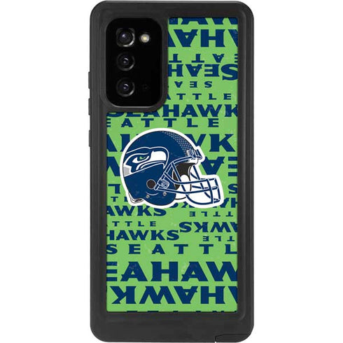 NFL Seattle Seahawks - Blast Green Galaxy Note20 5G Waterproof Case