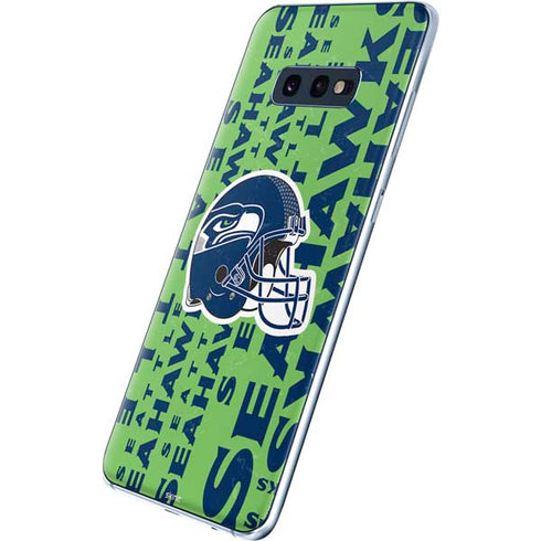 NFL Seattle Seahawks - Blast Green Galaxy S10e Skin