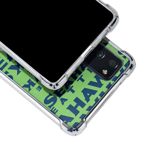 NFL Seattle Seahawks - Blast Green Galaxy S20 FE Clear Case
