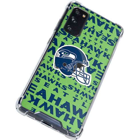 NFL Seattle Seahawks - Blast Green Galaxy S20 FE Clear Case