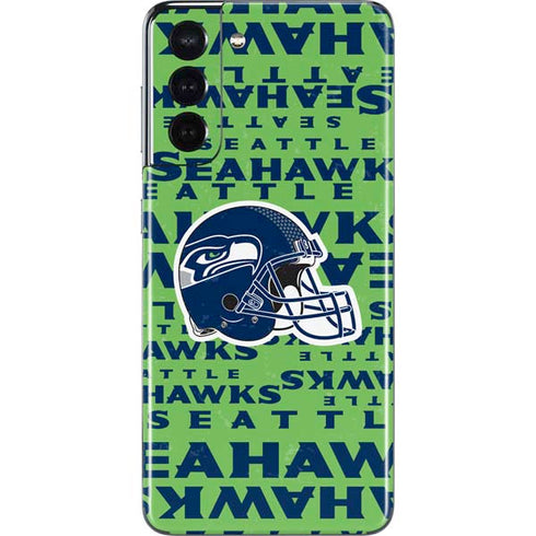 NFL Seattle Seahawks - Blast Green Galaxy S21 5G Skin