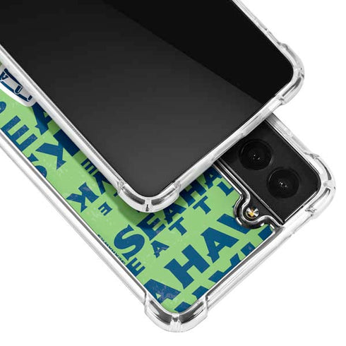 NFL Seattle Seahawks - Blast Green Galaxy S21 Plus 5G Clear Case
