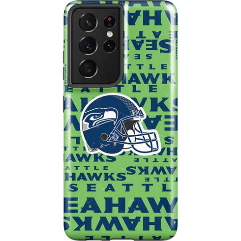 NFL Seattle Seahawks - Blast Green Galaxy S21 Ultra 5G Pro Case