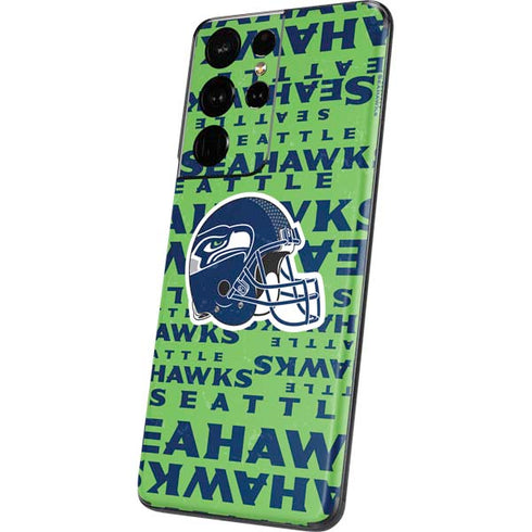 NFL Seattle Seahawks - Blast Green Galaxy S21 Ultra 5G Skin