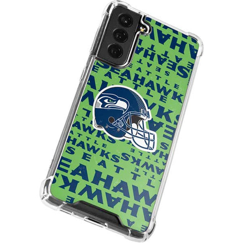 NFL Seattle Seahawks - Blast Green Galaxy S22 Plus Clear Case