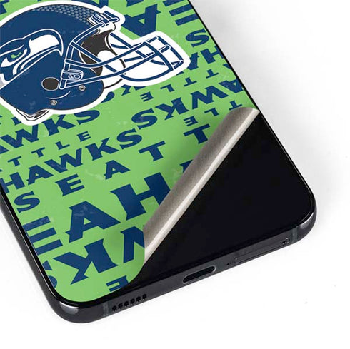 NFL Seattle Seahawks - Blast Green Galaxy S22 Plus Skin