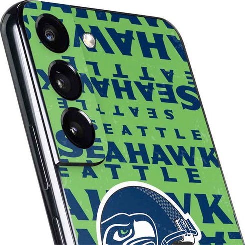 NFL Seattle Seahawks - Blast Green Galaxy S22 Skin
