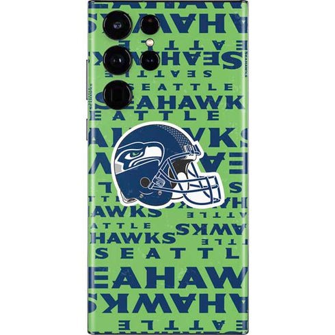 NFL Seattle Seahawks - Blast Green Galaxy S22 Ultra Skin