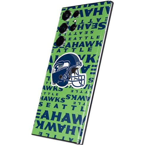 NFL Seattle Seahawks - Blast Green Galaxy S22 Ultra Skin