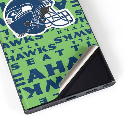 NFL Seattle Seahawks - Blast Green Galaxy S22 Ultra Skin