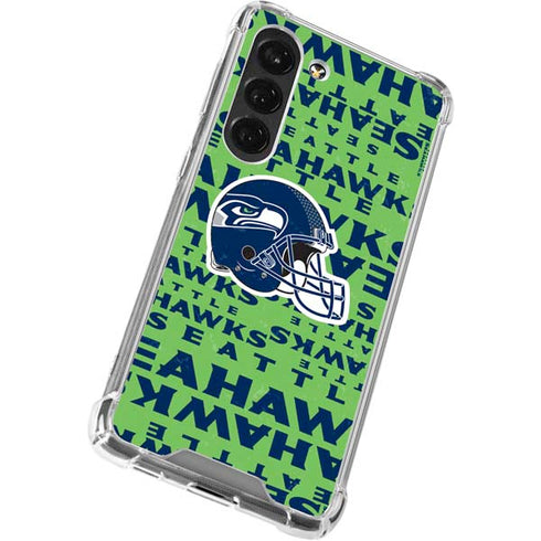 NFL Seattle Seahawks - Blast Green Galaxy S23 Clear Case