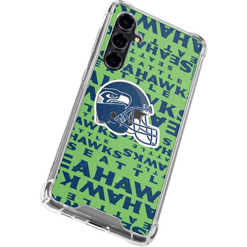 NFL Seattle Seahawks - Blast Green Galaxy S23 FE Clear Case