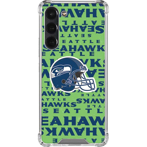 NFL Seattle Seahawks - Blast Green Galaxy S23 Plus Clear Case
