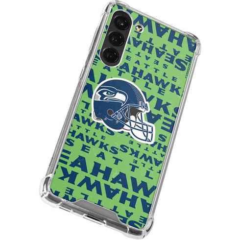 NFL Seattle Seahawks - Blast Green Galaxy S23 Plus Clear Case