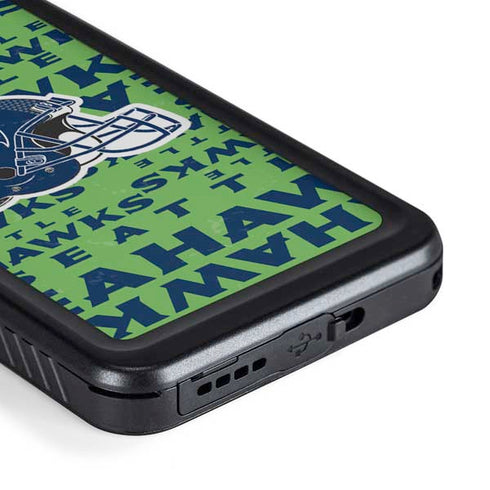 NFL Seattle Seahawks - Blast Green Galaxy S23 Plus Waterproof Case