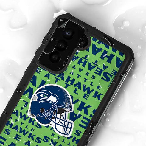 NFL Seattle Seahawks - Blast Green Galaxy S23 Plus Waterproof Case