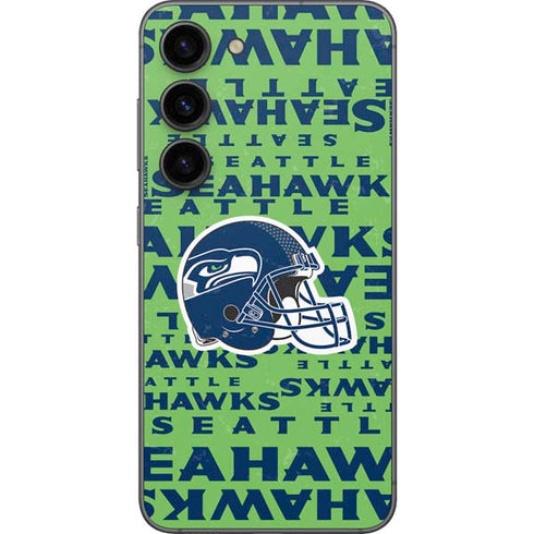 NFL Seattle Seahawks - Blast Green Galaxy S23 Skin