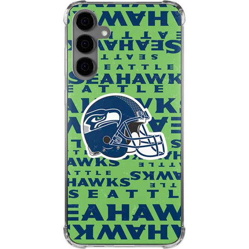 NFL Seattle Seahawks - Blast Green Galaxy S24 Plus Clear Case