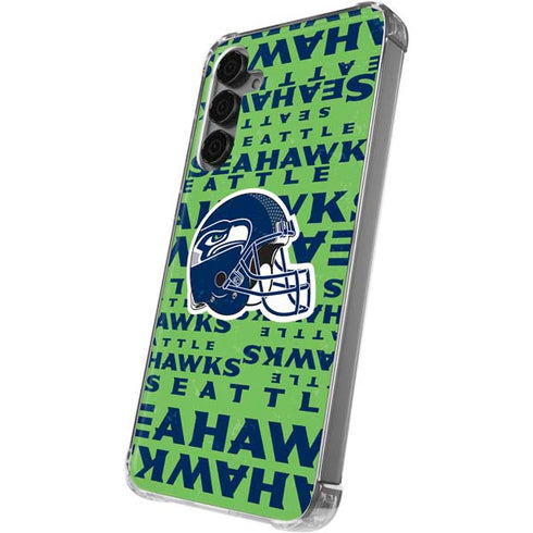 NFL Seattle Seahawks - Blast Green Galaxy S24 Plus Clear Case