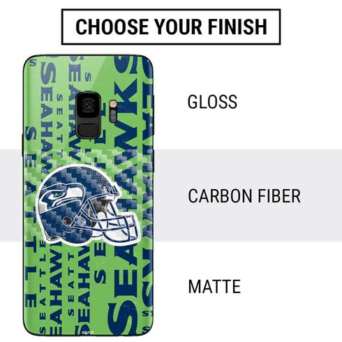 NFL Seattle Seahawks - Blast Green Galaxy S9 Skin