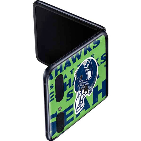 NFL Seattle Seahawks - Blast Green Galaxy Z Flip Skin