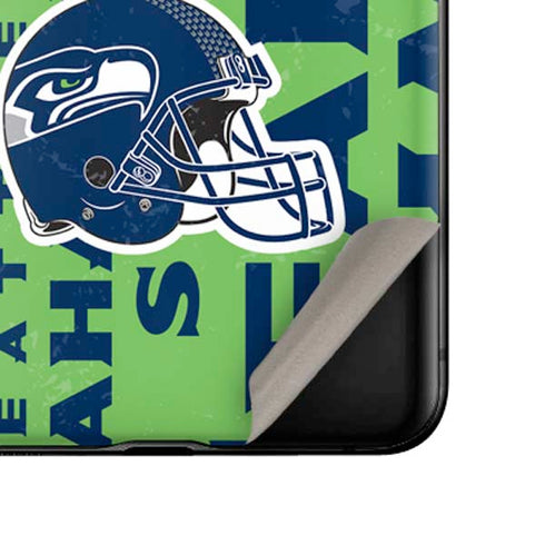 NFL Seattle Seahawks - Blast Green Galaxy Z Flip Skin
