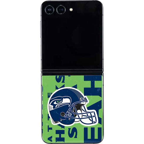 NFL Seattle Seahawks - Blast Green Galaxy Z Flip5 5G Skin