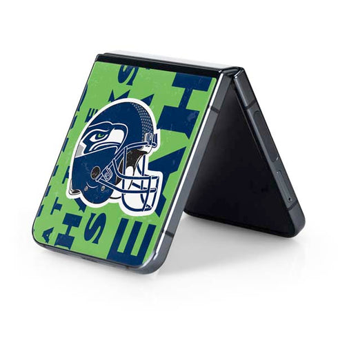 NFL Seattle Seahawks - Blast Green Galaxy Z Flip5 5G Skin