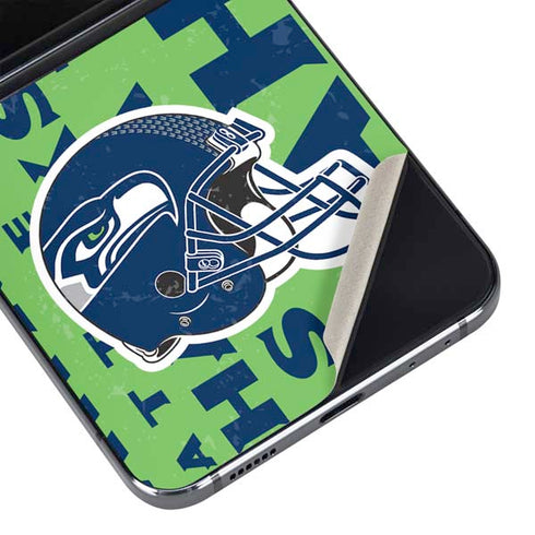 NFL Seattle Seahawks - Blast Green Galaxy Z Flip5 5G Skin