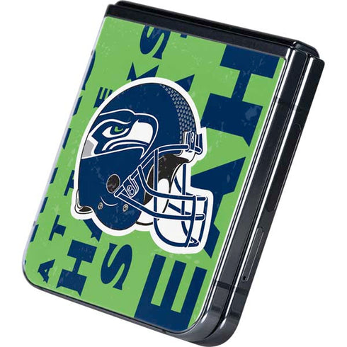 NFL Seattle Seahawks - Blast Green Galaxy Z Flip5 5G Skin
