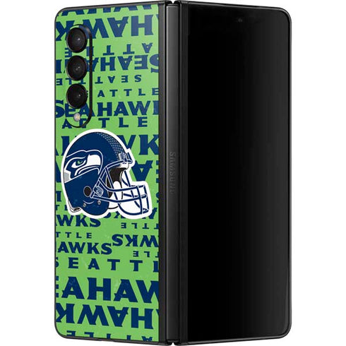 NFL Seattle Seahawks - Blast Green Galaxy Z Fold3 5G Skin